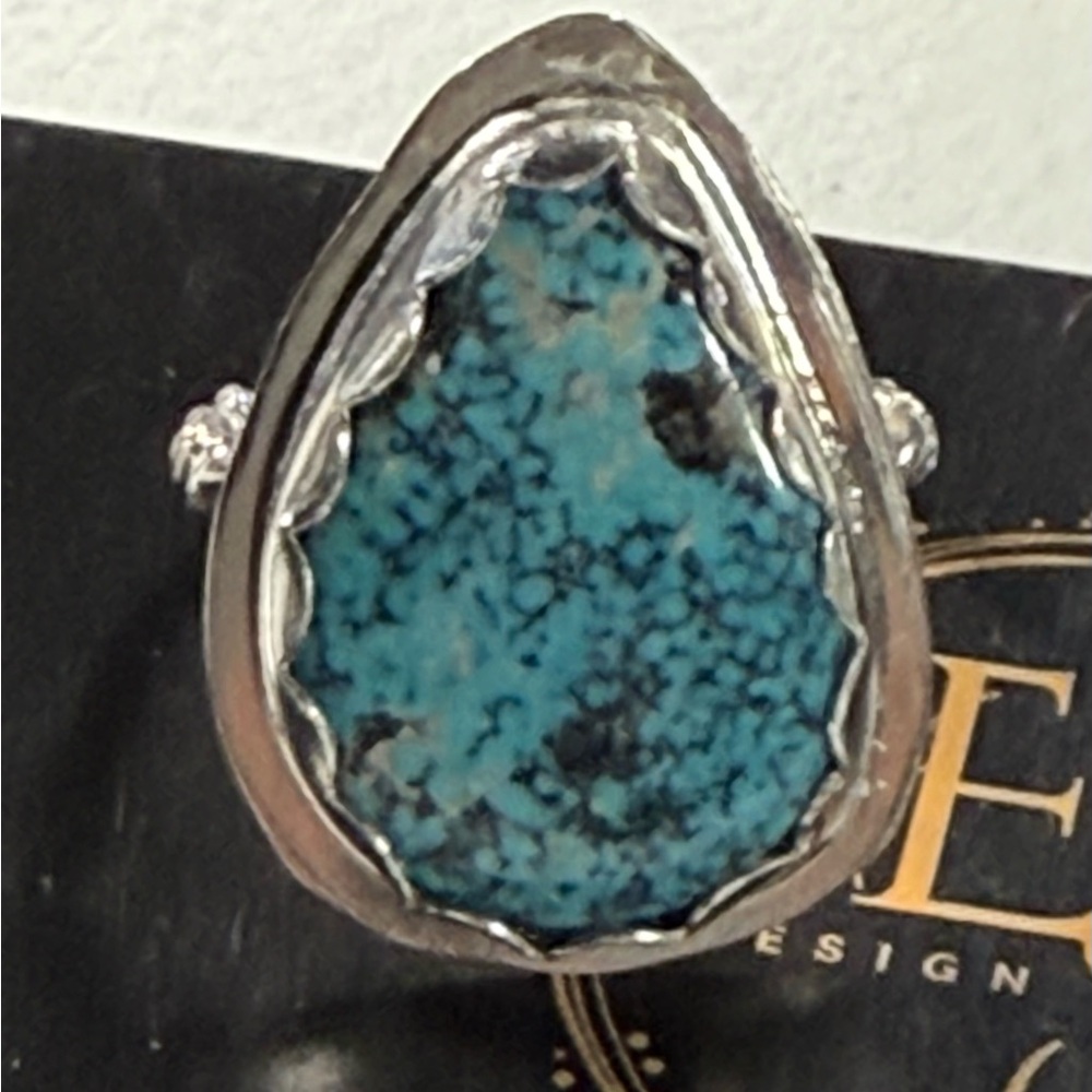 Kingman turquoise Sterling silver ring
